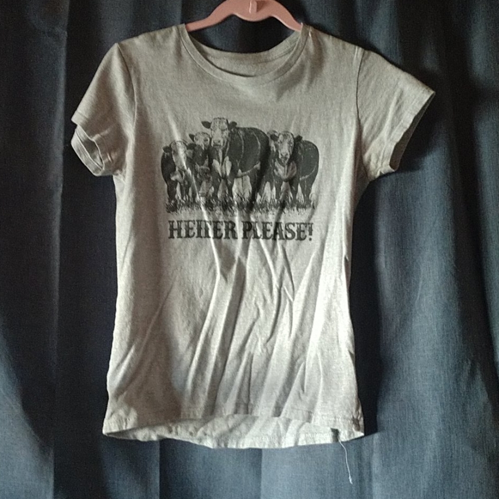 "Heifer Please" Grey T-shirt
